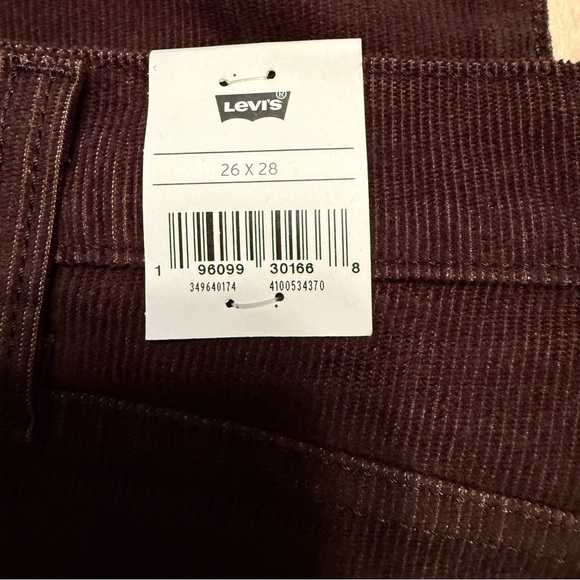 Levi’s Wedgie Straight Corduroy Pants - women’s 26x28 - Picture 8 of 8